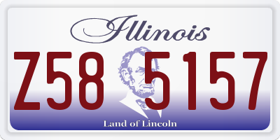 IL license plate Z585157