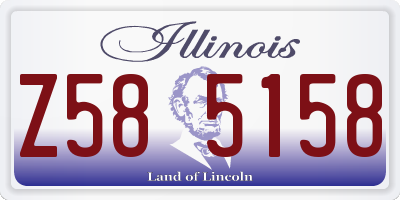 IL license plate Z585158