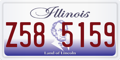 IL license plate Z585159