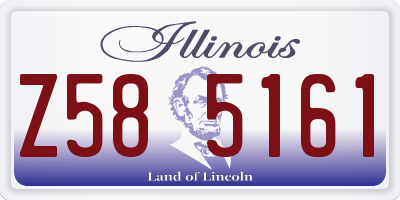 IL license plate Z585161