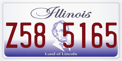 IL license plate Z585165