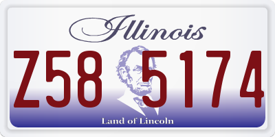 IL license plate Z585174