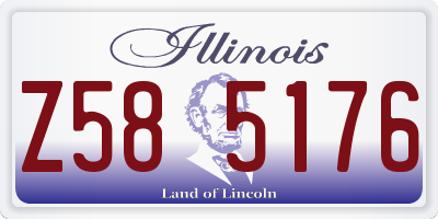 IL license plate Z585176