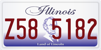 IL license plate Z585182