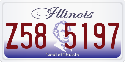 IL license plate Z585197