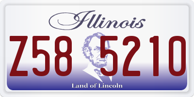 IL license plate Z585210