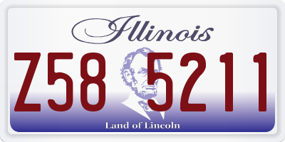 IL license plate Z585211