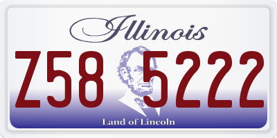 IL license plate Z585222