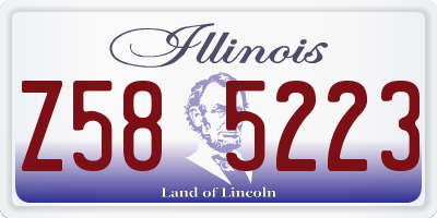 IL license plate Z585223