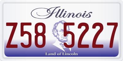 IL license plate Z585227