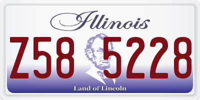 IL license plate Z585228