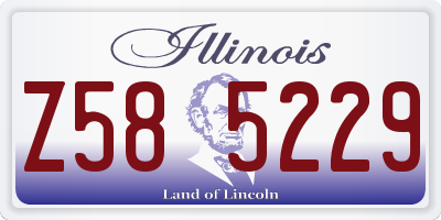 IL license plate Z585229