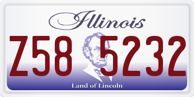 IL license plate Z585232