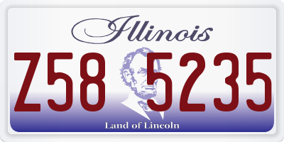 IL license plate Z585235