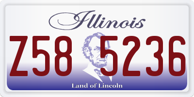 IL license plate Z585236