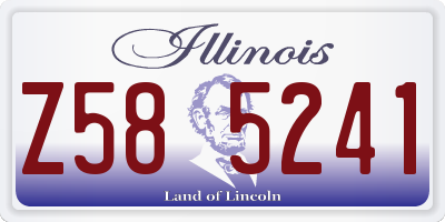 IL license plate Z585241