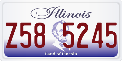 IL license plate Z585245