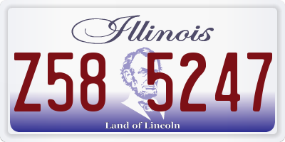 IL license plate Z585247