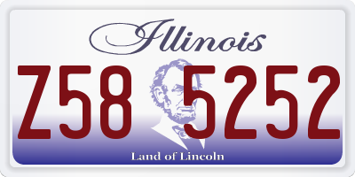 IL license plate Z585252
