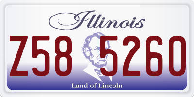 IL license plate Z585260