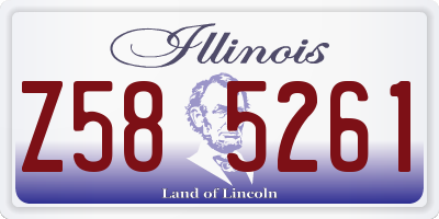 IL license plate Z585261