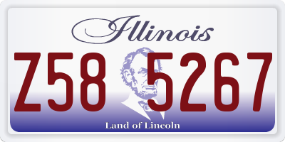 IL license plate Z585267