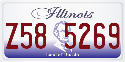IL license plate Z585269