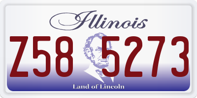 IL license plate Z585273