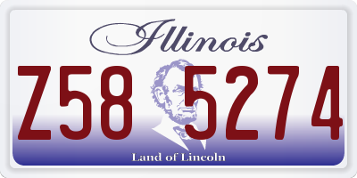 IL license plate Z585274