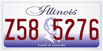 IL license plate Z585276