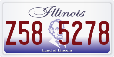 IL license plate Z585278