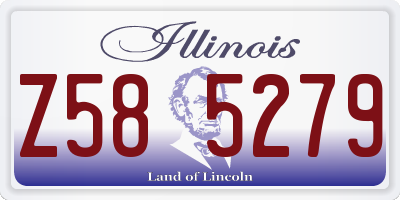 IL license plate Z585279