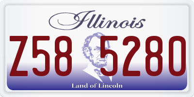 IL license plate Z585280