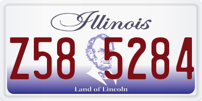 IL license plate Z585284