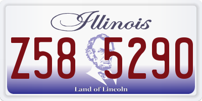 IL license plate Z585290