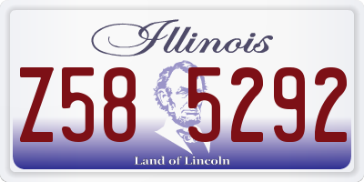 IL license plate Z585292