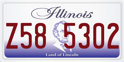 IL license plate Z585302