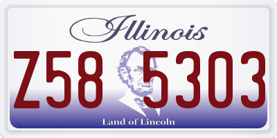 IL license plate Z585303