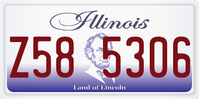 IL license plate Z585306