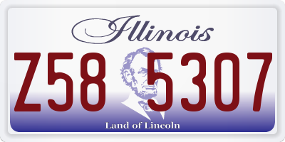 IL license plate Z585307