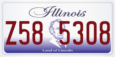 IL license plate Z585308
