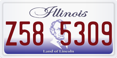 IL license plate Z585309