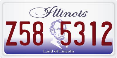 IL license plate Z585312