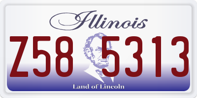 IL license plate Z585313