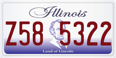 IL license plate Z585322