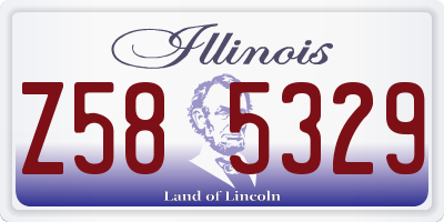 IL license plate Z585329