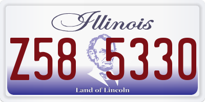 IL license plate Z585330