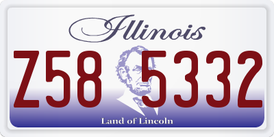 IL license plate Z585332