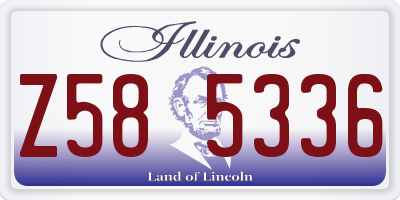 IL license plate Z585336