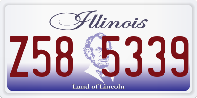 IL license plate Z585339